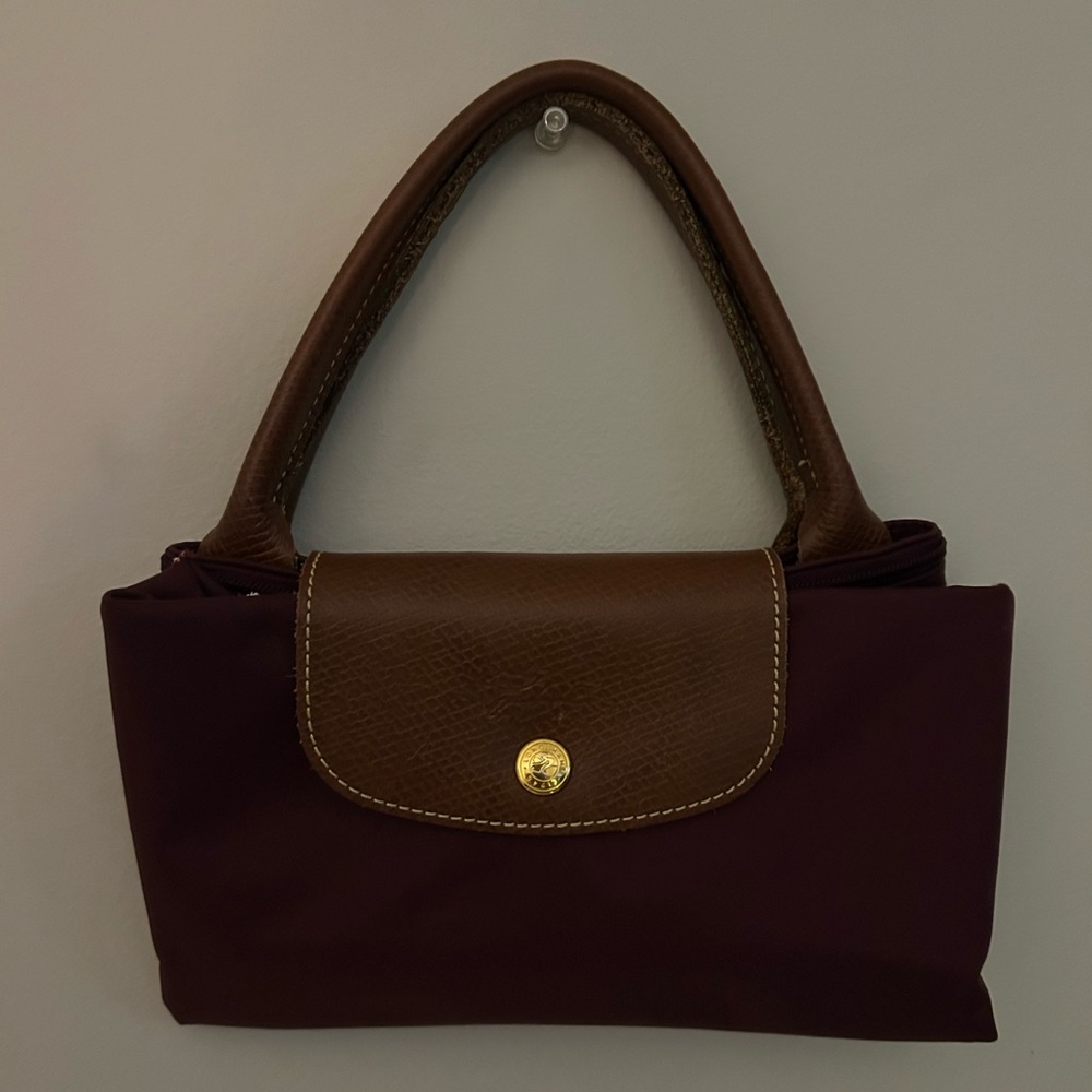 Brown and Purple Handbag